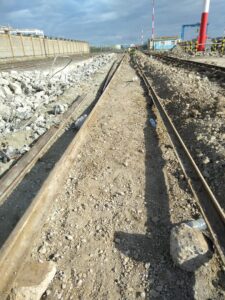 excavated ground ready for rail
